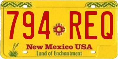 NM license plate 794REQ