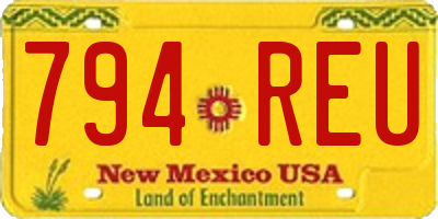 NM license plate 794REU