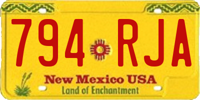 NM license plate 794RJA