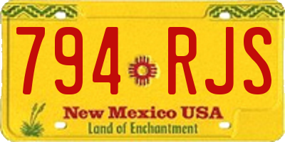 NM license plate 794RJS