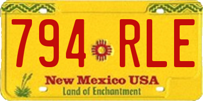 NM license plate 794RLE