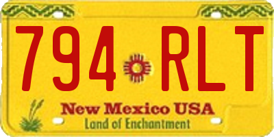 NM license plate 794RLT