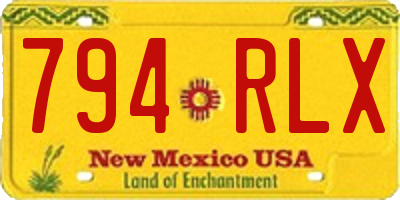 NM license plate 794RLX