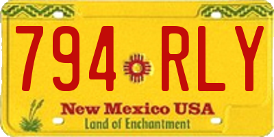 NM license plate 794RLY