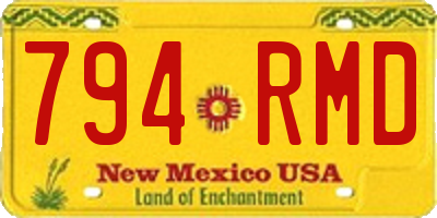 NM license plate 794RMD