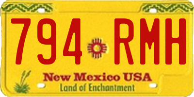 NM license plate 794RMH