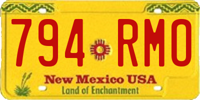 NM license plate 794RMO