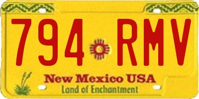 NM license plate 794RMV