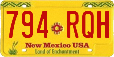 NM license plate 794RQH
