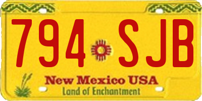 NM license plate 794SJB