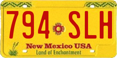 NM license plate 794SLH