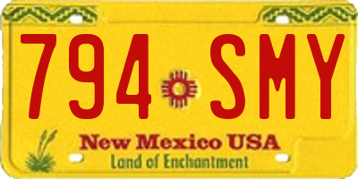NM license plate 794SMY