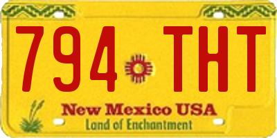 NM license plate 794THT