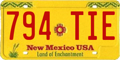 NM license plate 794TIE