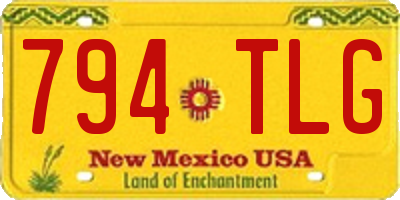NM license plate 794TLG