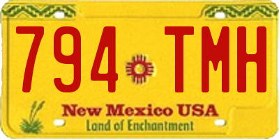 NM license plate 794TMH