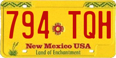 NM license plate 794TQH