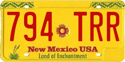 NM license plate 794TRR