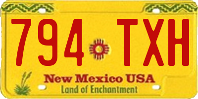NM license plate 794TXH