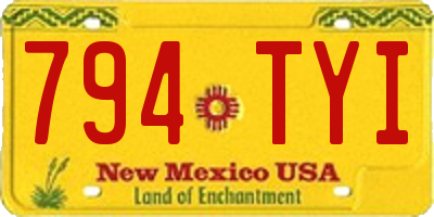 NM license plate 794TYI