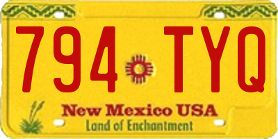 NM license plate 794TYQ