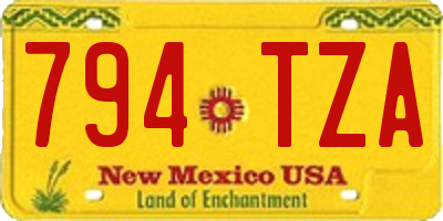 NM license plate 794TZA