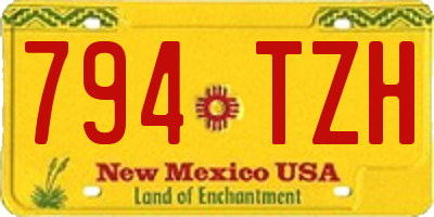 NM license plate 794TZH