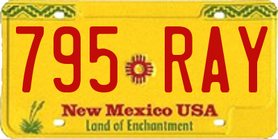 NM license plate 795RAY