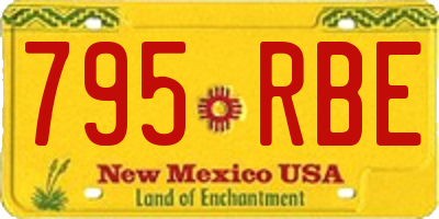 NM license plate 795RBE
