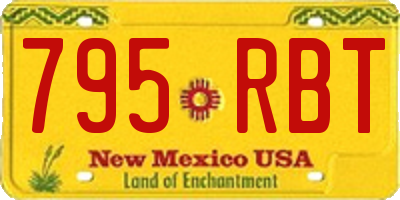 NM license plate 795RBT