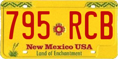 NM license plate 795RCB