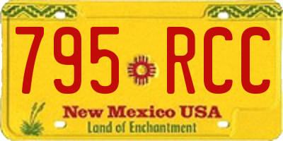 NM license plate 795RCC
