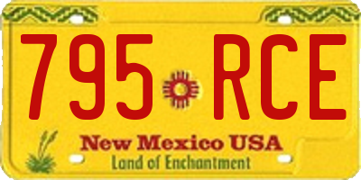 NM license plate 795RCE