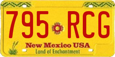 NM license plate 795RCG