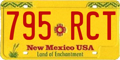 NM license plate 795RCT