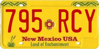 NM license plate 795RCY