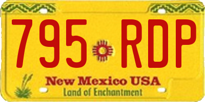 NM license plate 795RDP