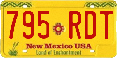NM license plate 795RDT
