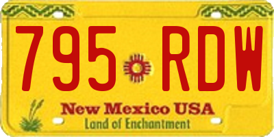 NM license plate 795RDW