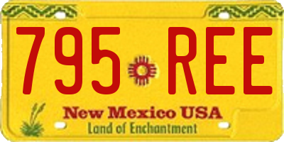 NM license plate 795REE