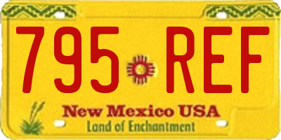 NM license plate 795REF