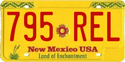NM license plate 795REL