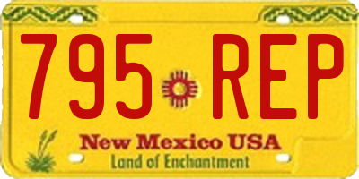 NM license plate 795REP