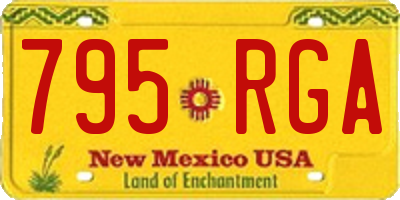 NM license plate 795RGA