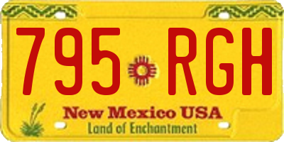 NM license plate 795RGH