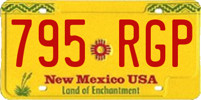 NM license plate 795RGP