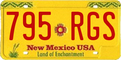 NM license plate 795RGS