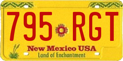 NM license plate 795RGT