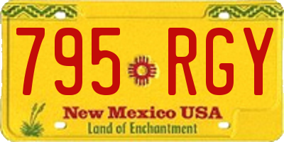 NM license plate 795RGY