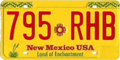 NM license plate 795RHB